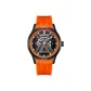 Black Case Orange Dial Tapes