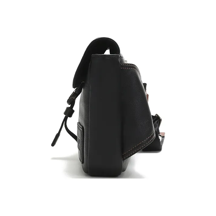 COACH Pacer Leather Shoulder Bag, Crossbody Bag, Sling Bag, Fanny Pack Regular Men's Black-2