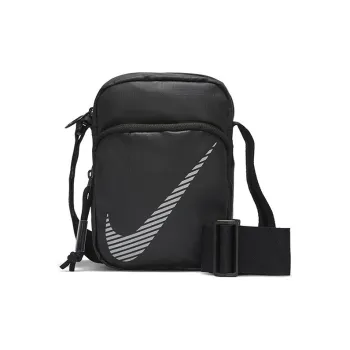 Nike Heritage Synthetic Material Shoulder Bag, Crossbody Bag Regular Unisex Black