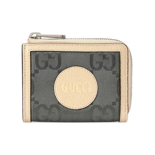 GUCCI Off The Grid Nylon With Leather Wallet Mini Unisex Dark Gray-0
