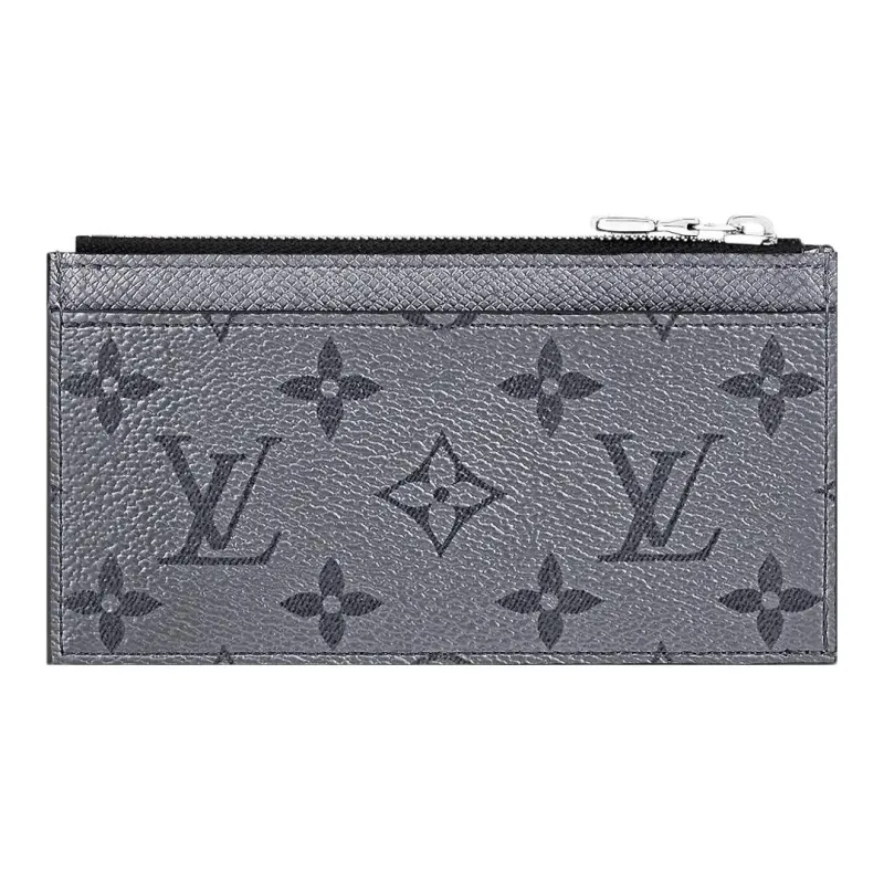 LOUIS VUITTON Coin Card Holder Gunmetal Grey-3