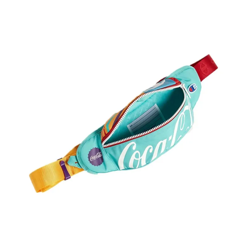 Champion Coca Champion Collaboration Polyester One Shoulder Crossbody Fanny Pack Unisex Mint Green-1