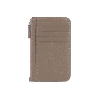 Balenciaga ESSENTIAL Cow Leather Wallets Coin Purses Regular Women's Dark Beige