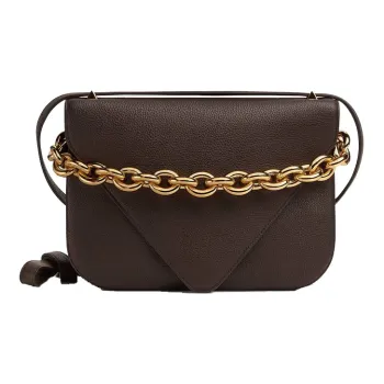 Bottega Veneta Grain Calfskin Envelope Bag, Shoulder Bag, Crossbody Bag Women's Gummy/Brown