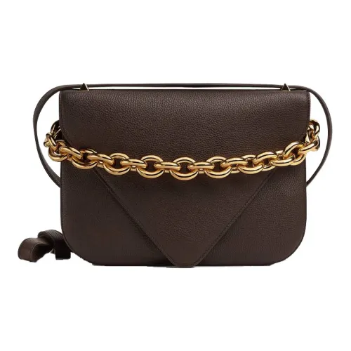 Bottega Veneta Grain Calfskin Envelope Bag, Shoulder Bag, Crossbody Bag Women's Gummy/Brown