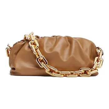 Bottega Veneta Chain Pouch Teak