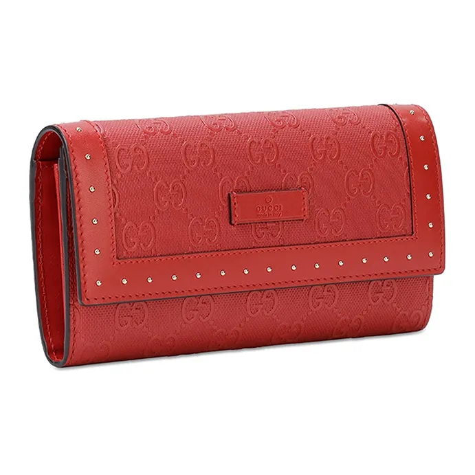 GUCCI Leather Wallet Women's Pink-1