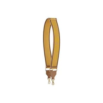 FENDI Leather Bag Strap Unisex Yellow