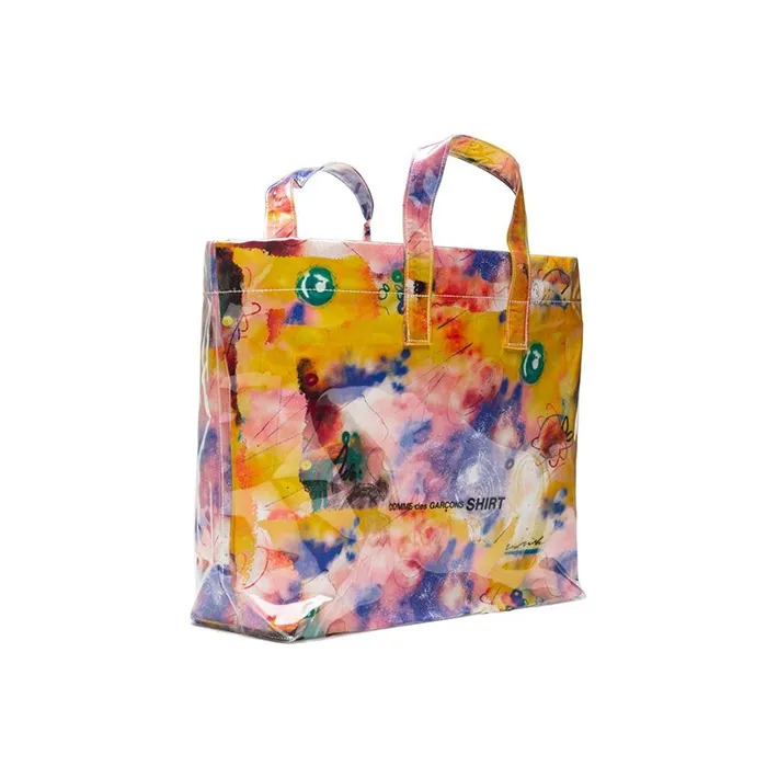 CDG Floral Print Tote Bag Multicolor-1