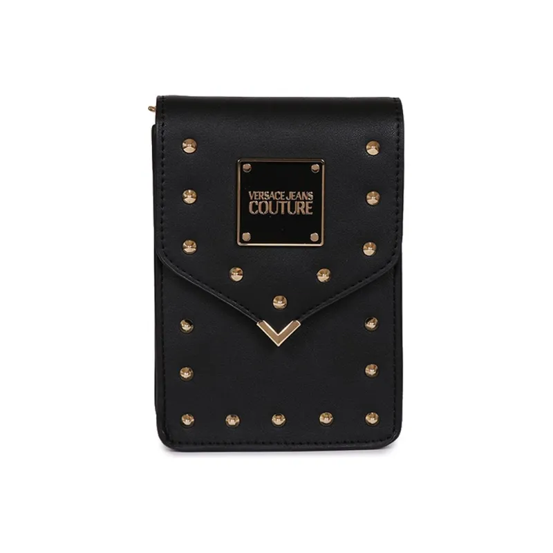 VERSACE Polyurethane Shoulder Bag Crossbody Bag Women's Black-1