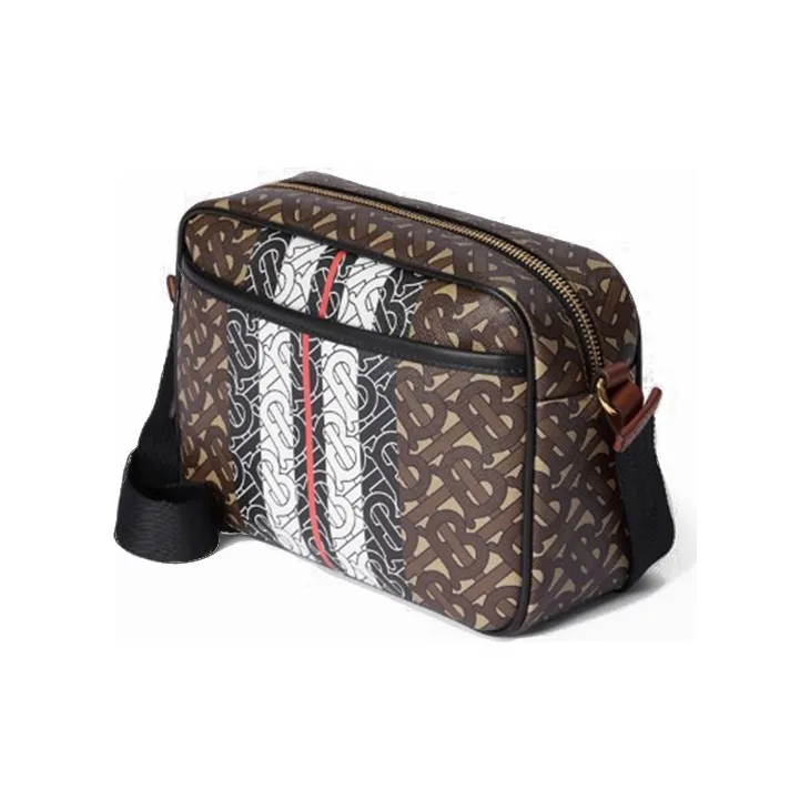 Burberry Cotton One Shoulder Handbag Crossbody Bag Regular Men's Mule Brown-2