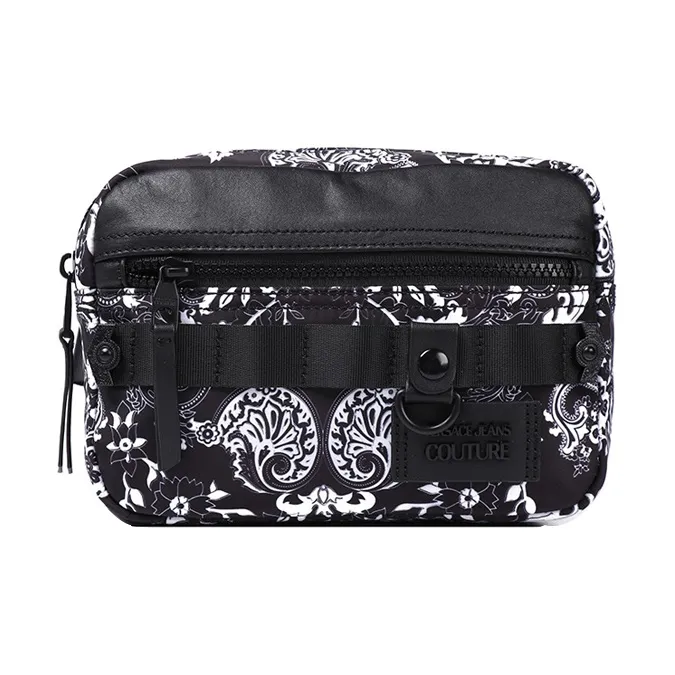 FANSIZHE Jeans Couture Polyester Fanny Pack Men's Dark Blue-0