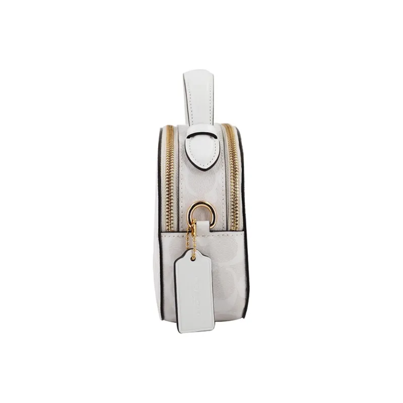 COACH Serena PVC Chinese Steamed Bun Bag Shell Bag Round Bag Portable Crossbody Bag Shoulder Bag Women's White-2
