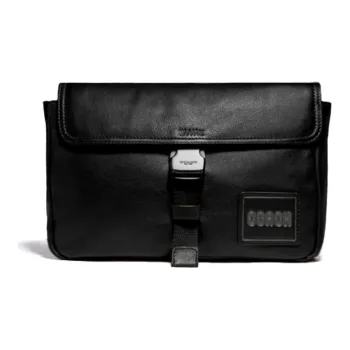 COACH Pacer Leather Shoulder Bag Crossbody Bag Sling Bag Fanny Pack Regular Men's Black