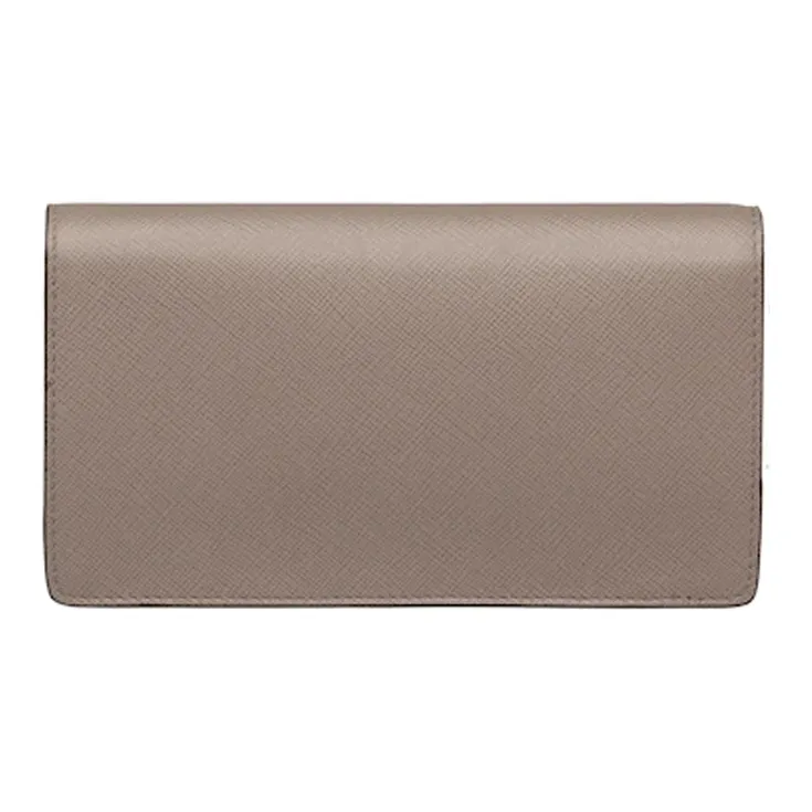 PRADA Saffiano Leather Handbag Shoulder Bags Mini Women's Clay Gray-2