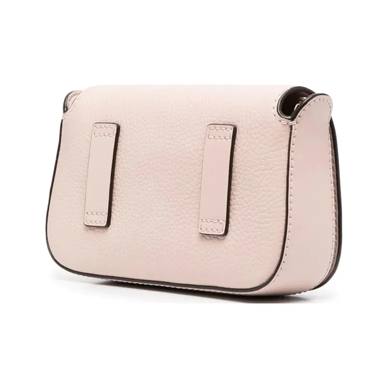MICHAEL KORS Samira Solid Color Leather Shoulder Bag, Crossbody Bag Women's Pink-1