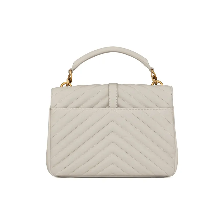 SAINT LAURENT College Quilted Medium Shoulder Bag-6
