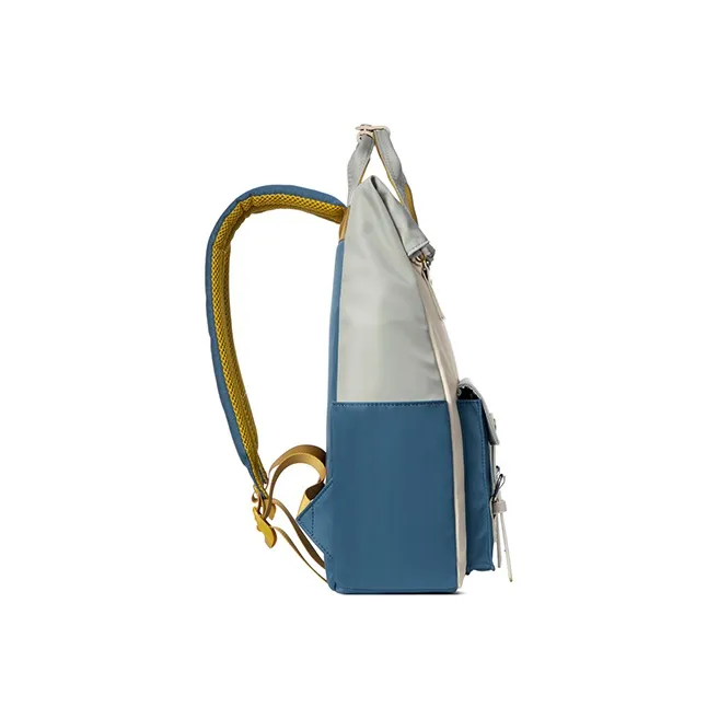 MR.ACE HOMME Nylon Fabric Backpack Unisex Planet Blue-2