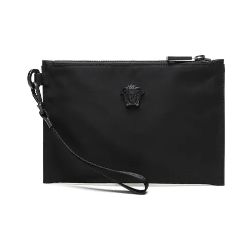 VERSACE Nylon Clutch Tubas Men's Black
