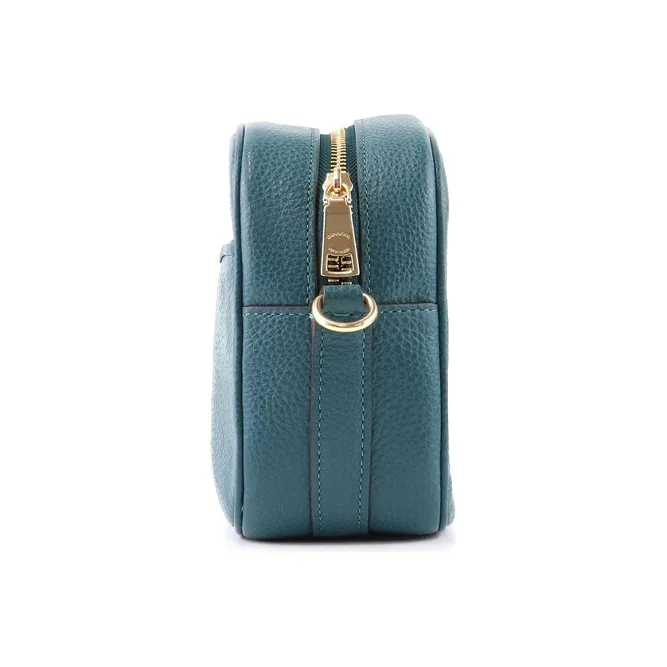 COACH Dempsey Leather Camera Bag Shoulder Bag Crossbody Bag Small Size Women's Blue-2