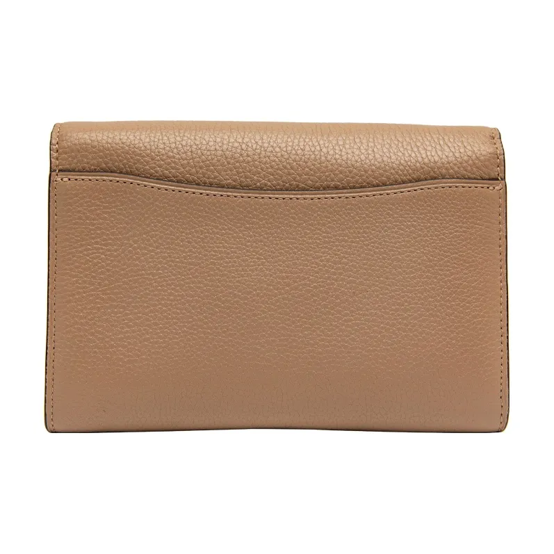 COACH Remi Leather Chain Crossbody Bag Shoulder Bag Small Size Women's Milk Tea Beige-2