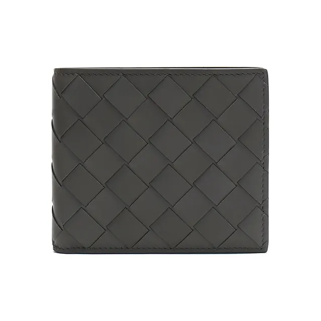 Bottega Veneta Leather Wallet Men's Graphite-1