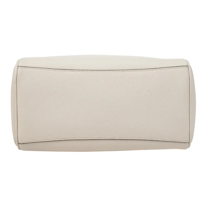 COACH Bennett Leather Boston Bag Shoulder Bag Crossbody Bag Handbags Mini Women's White-3