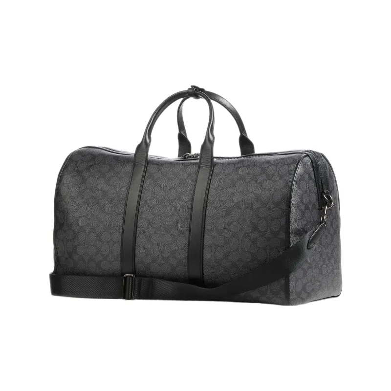 COACH Gotham Canvas With Leather Handbag, Crossbody Bag Tubas Men's Black-2
