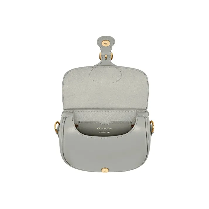 DIOR Bobby Cow Leather Shoulder Bag Crossbody Bag Women's Gray-3