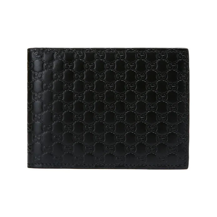 GUCCI MicroGUCCIssima Bifold Wallet MicroGUCCIssima Black-0