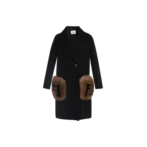 FENDI Coats Women's Black