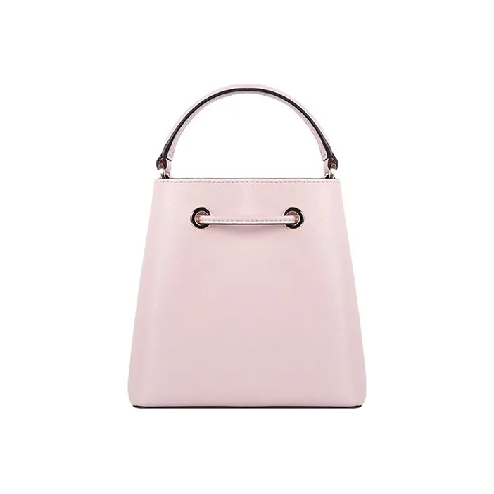 MICHAEL KORS Cow Leather Bucket Bag, Shoulder Bag, Crossbody Bag, Handbag Trumpets Women's Soft Pink-4