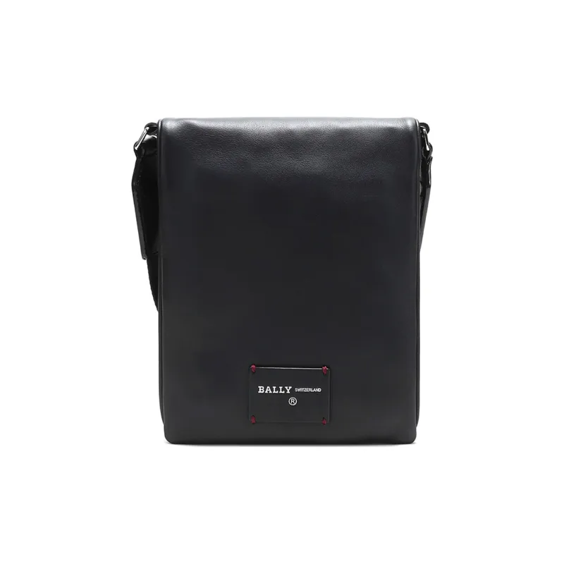 BALLY Leather Crossbody Bag Shoulder Bag Men's Black-3