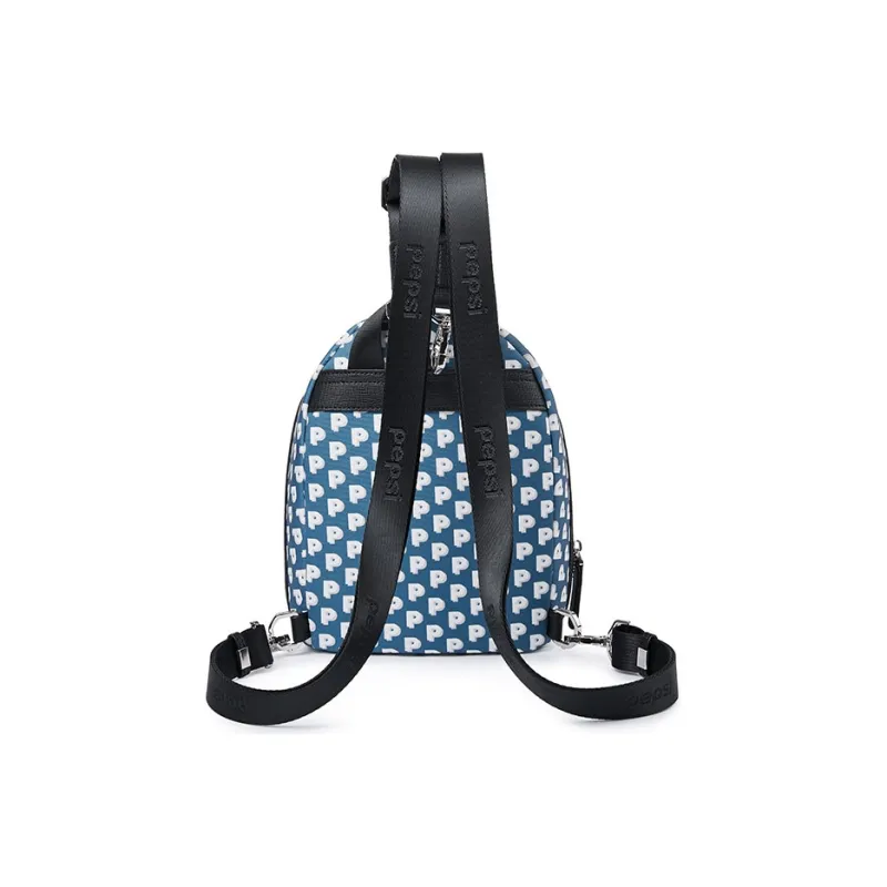 Pepsi Nylon Fabric Backpack Regular Women's Marine Blue-3