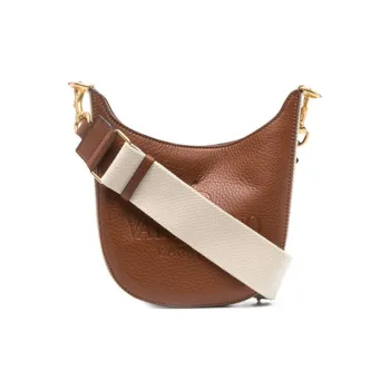 Valentino Calfskin Hobo Handbag Crossbody Bag Shoulder Bag Men's Brown