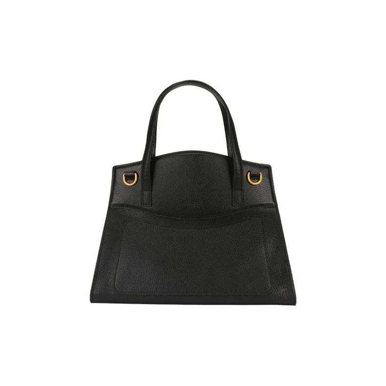 GUCCI Leather Shoulder Bag, Crossbody Bag, Handbag Medium Size Women's Black-1