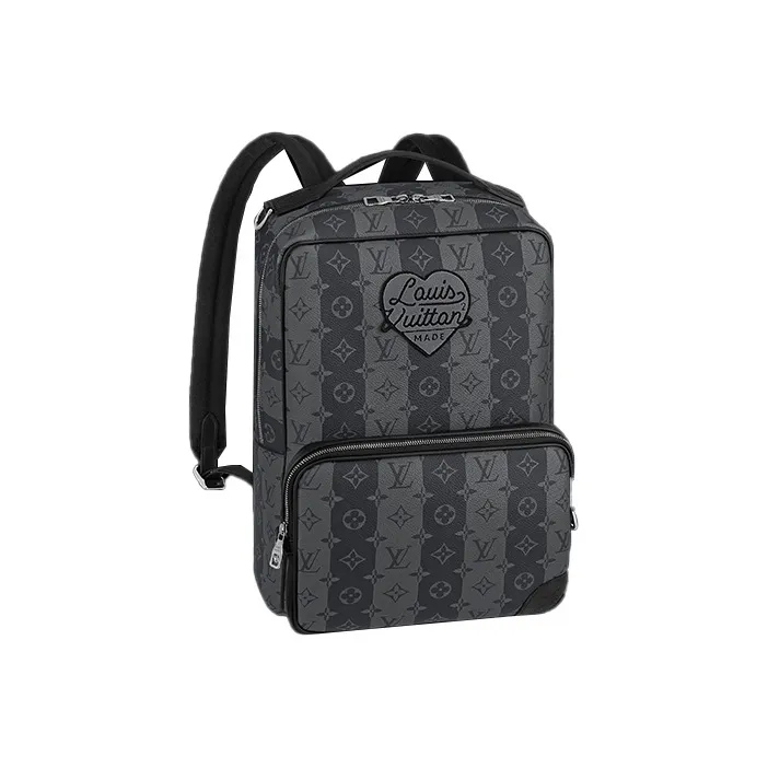 LOUIS VUITTON X Nigo Utilitary Backpack Monogram Stripes Eclipse-0