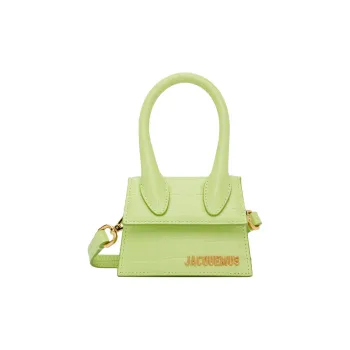 Jacquemus Leather Shoulder Bag, Handbag Women's Light Green