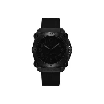 HAMILTON Automatic Mechanical Movement Men's Watches Watch 46 Black Dial Titanium Watch Case Rubber Strap