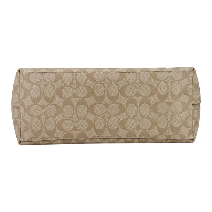 COACH Town PVC Canvas With Leather Tote Bag, Shopping Bag, Handbag, Shoulder Bag Large Size Women's-3