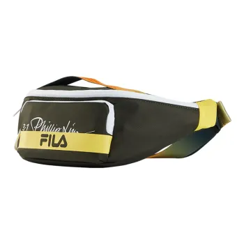FILA ×3.1 Phillip Lim Collaboration Nylon Sling Bag Fanny Pack Unisex Black Yellow Multicolor