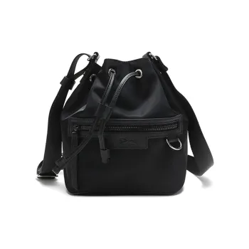 LONGCHAMP Le Pliage Fabric Shoulder Bag Crossbody Bag Small Size Women's Black