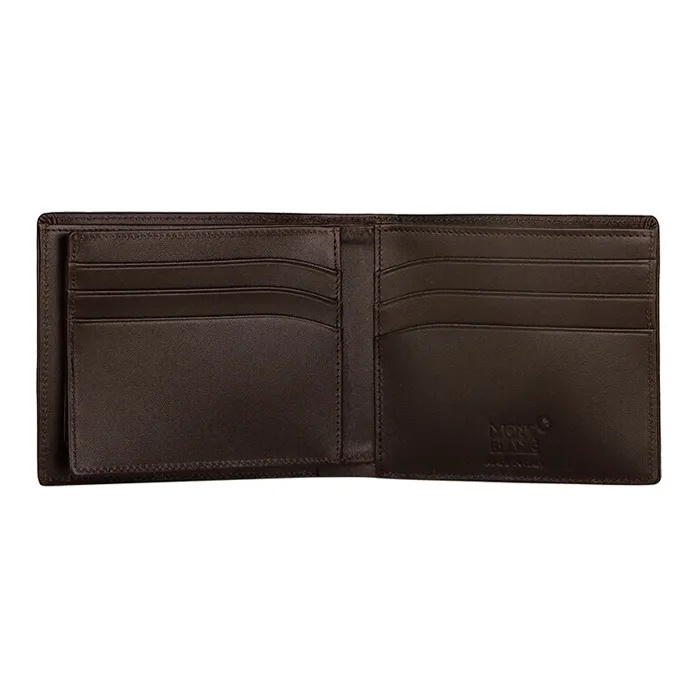 MONTBLANC Leather Wallet Men's Brown-5
