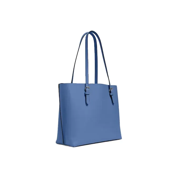 COACH Leather Tote Bag Shopping Bag Handbag Shoulder Bag Large Size Women's Blue-1