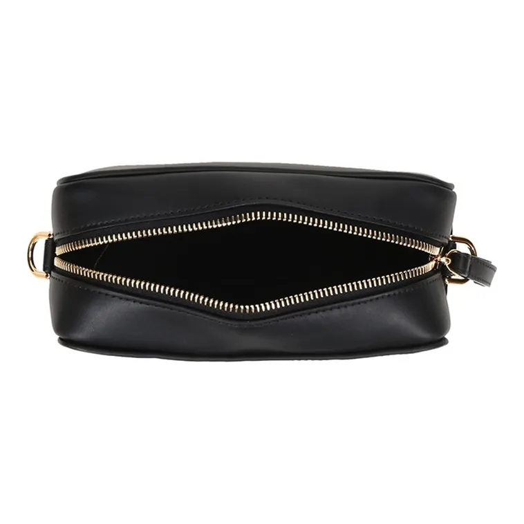 FENDI Leather Camera Bag Shoulder Bag Crossbody Bag Mini Women's Black-4