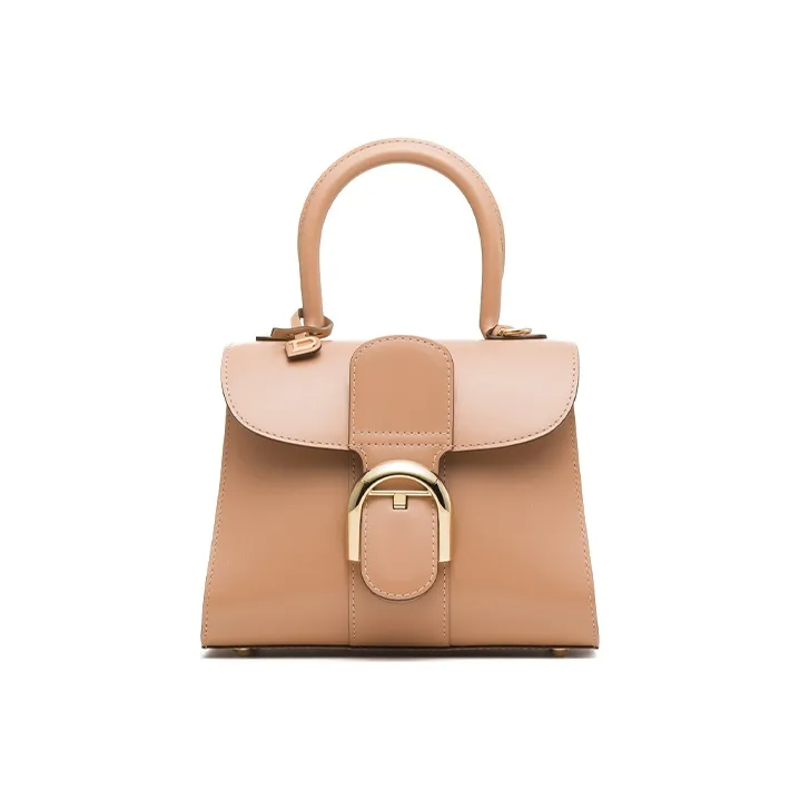 Delvau Brillant Cow Leather Shoulder Bag, Crossbody Bag, Handbag Mini Women's Light Umber-0