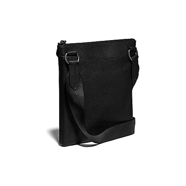 COACH Metropolitan Leather Messenger Bag Shoulder Bag Crossbody Bag Medium Size Men's Black-1