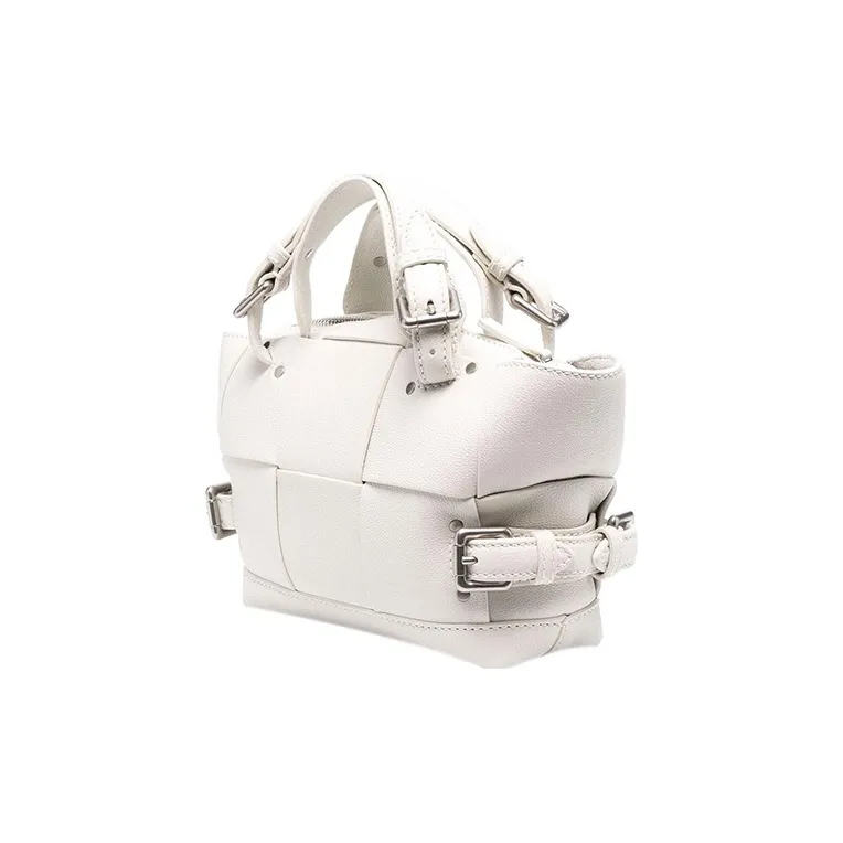 Bottega Veneta Cow Leather Handbag, Shoulder Bag Regular Women's White-1