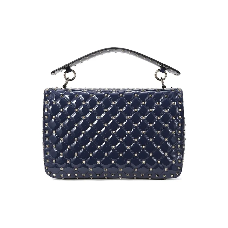 Valentino Valentino Luggage Collection Cow Leather Handbag Crossbody Bag Shoulder Bag Women's Blue-1