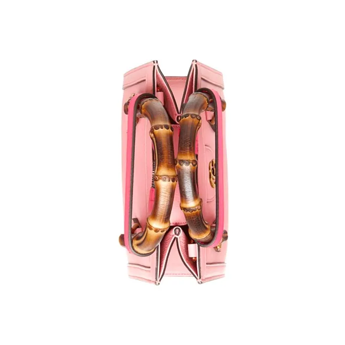 GUCCI Diana Leather Tote Bag Shopping Bag Shoulder Bag Crossbody Bag Handbag Mini Women's Candy Color/Pink-4